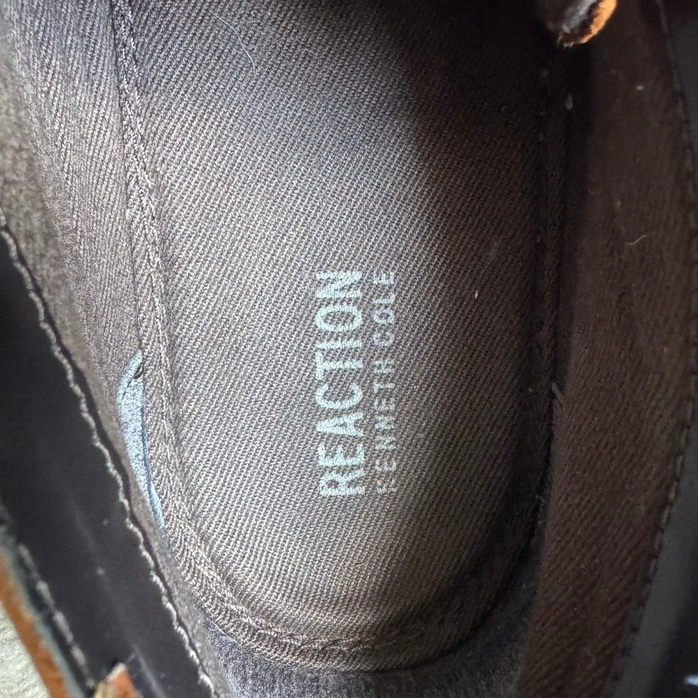 Kenneth Cole Reaction Eclectic Grandpa Grunge Brown Leather Chukka Boots Size 11